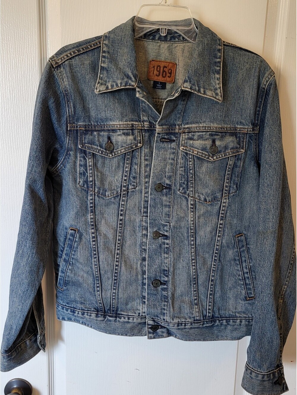 Gap 1969 Denim Jean Vintage Fashion Jacket Women's Size: Small Stonewash Fall'02